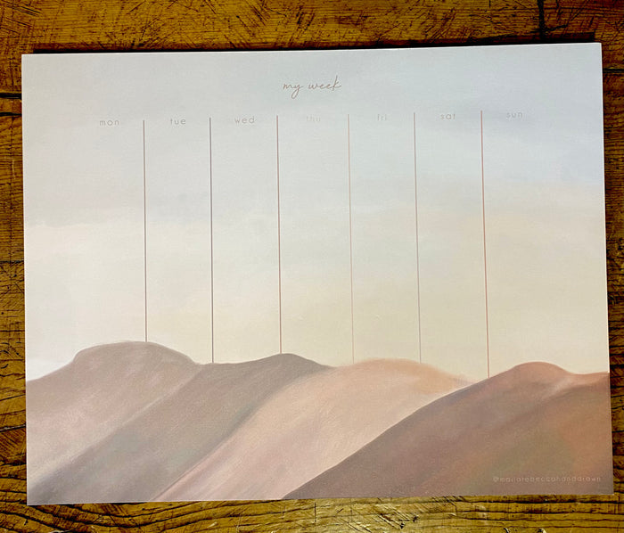 Landscape - Weekly Planner (8.5"x11")