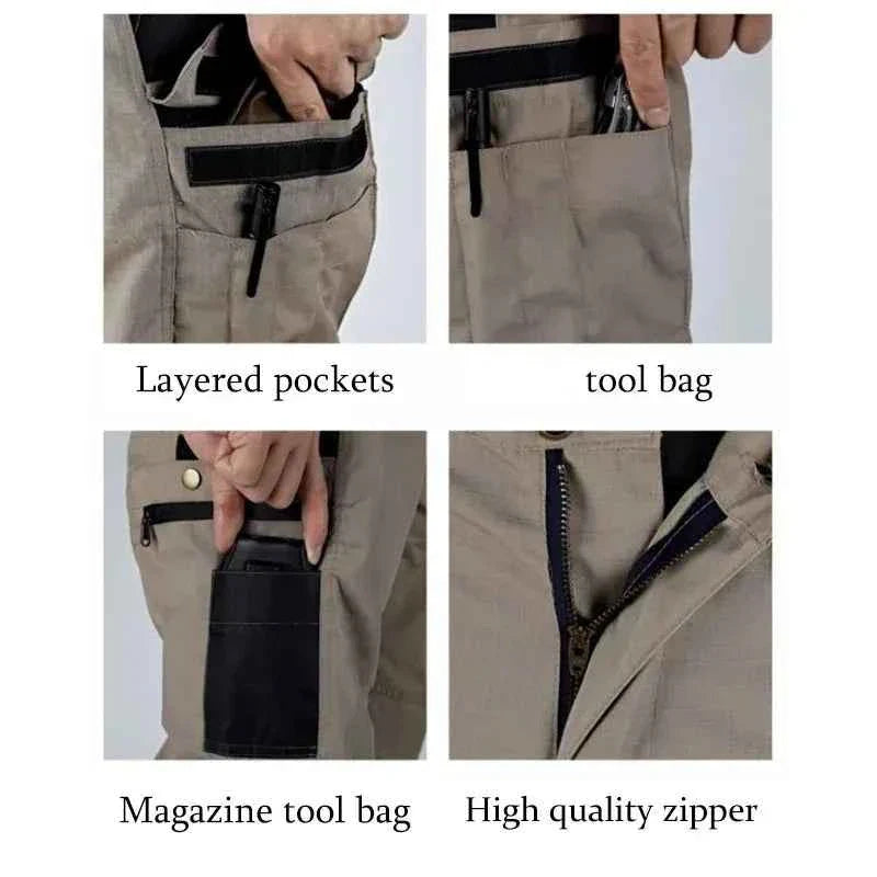 New Tactical Work Pants Men Outdoor Cargo Trousers Multi-pocket Waterproof Pant Autumn Spring Outdoor Workwear Hiking Trousers