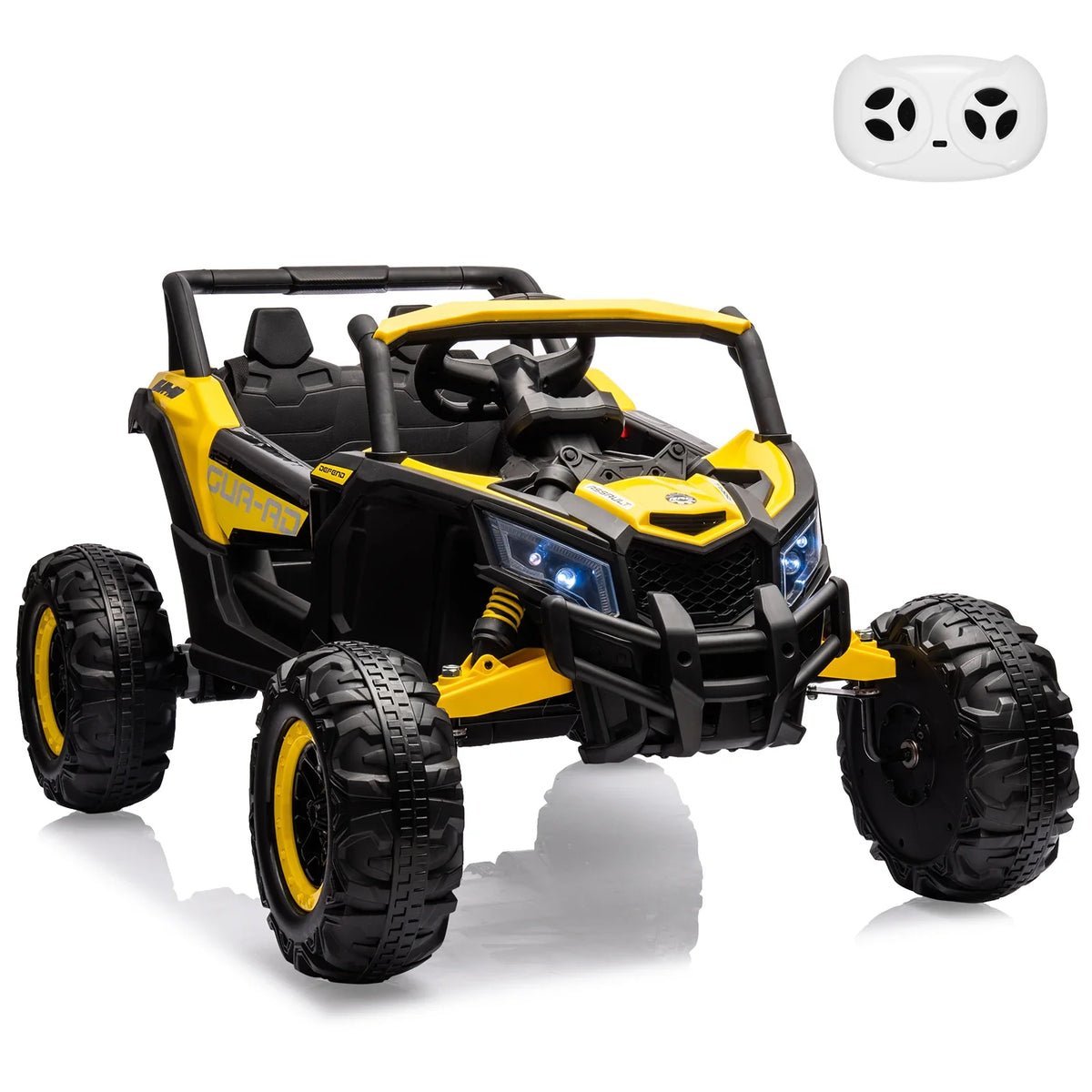 Kids UTV With Remote Control, 24V Ride On Car, Battery Powered Electric Vehicles, Spring Suspension, 200W Motor, Metal Frame