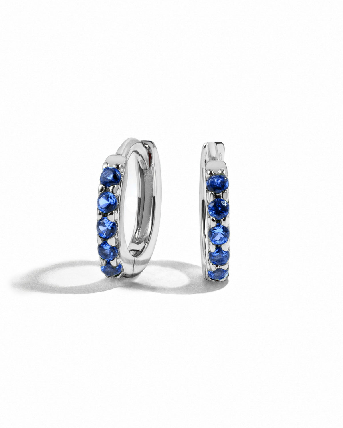7mm Sapphire Huggies