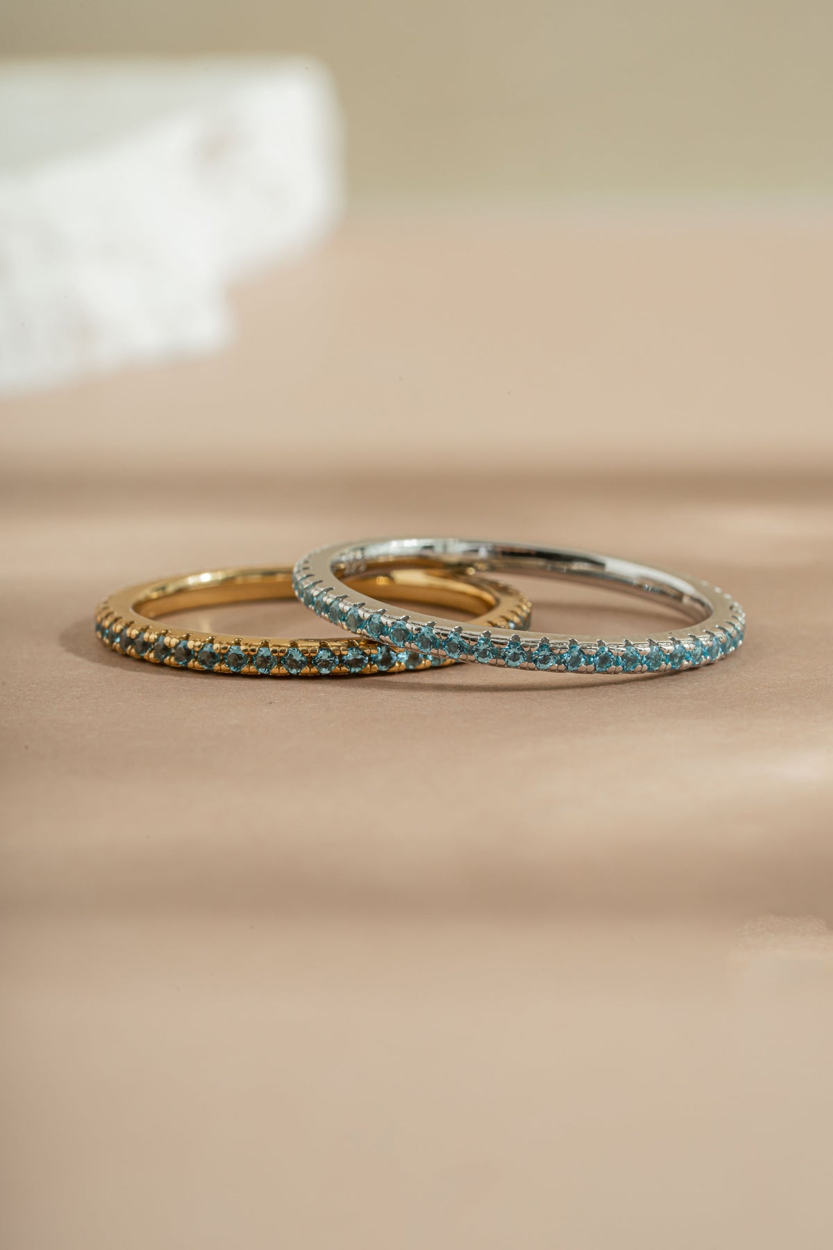 Aquamarine Birthstone Eternity Ring