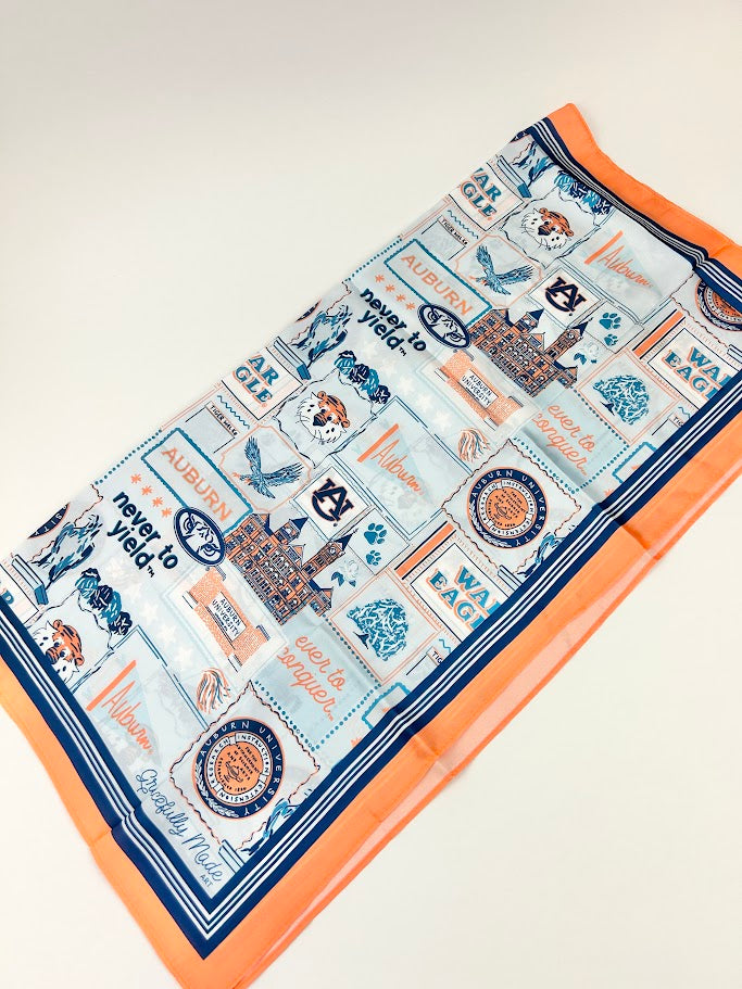 Auburn University Scarf Silk Hair Accessories in at Wrapsody
