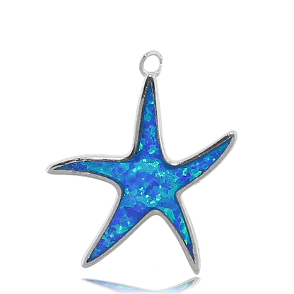 Australian Agate Stone Bracelet with Star of the Sea Sterling Silver Charm