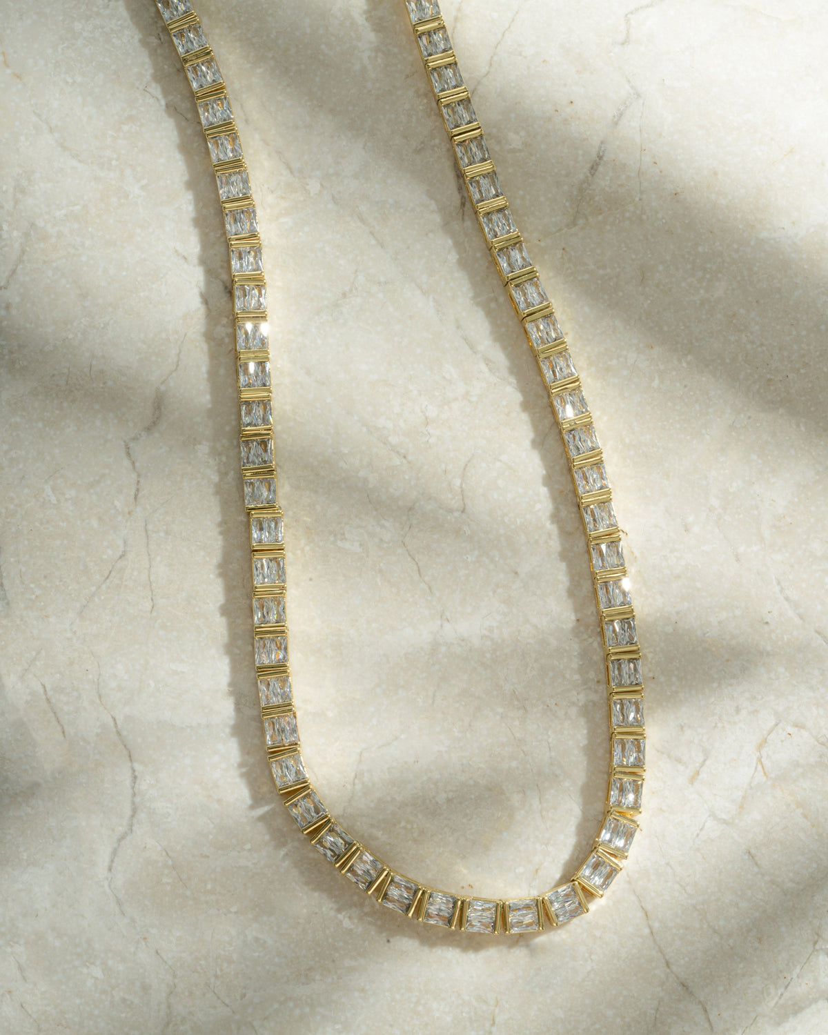 Baguette Tennis Necklace