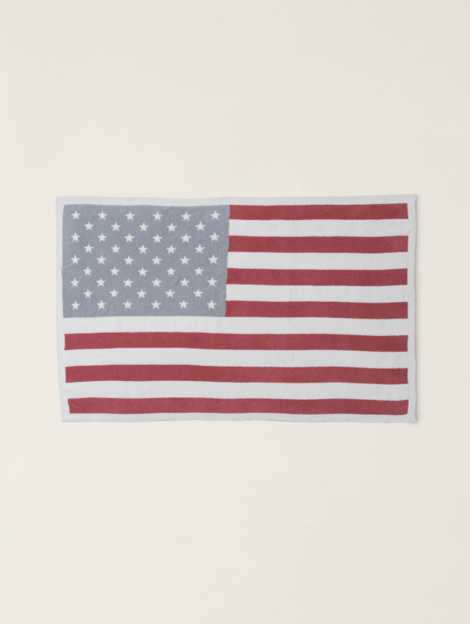 Barefoot Dreams American Flag Moonwater Blanket Blankets & Throws in at Wrapsody