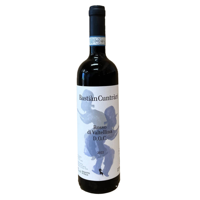 Bastian Cuntrari Rosso di Valtellina 2022 wine bottle, front label