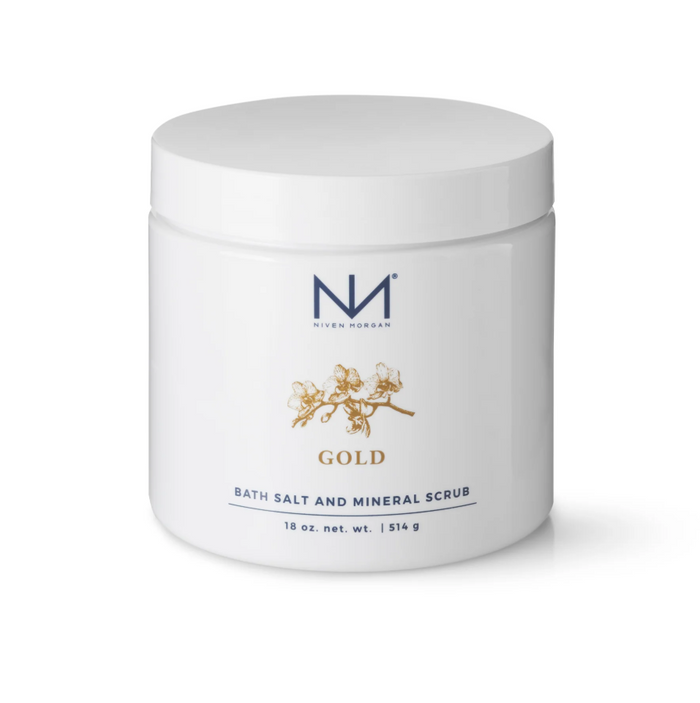 Bath Salt/Mineral Scrub 18oz in Gold Bath & Body in at Wrapsody