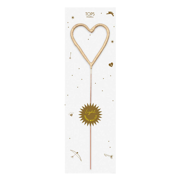 Big Gold Heart Sparkler Wand