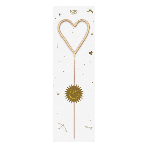 Big Gold Heart Sparkler Wand