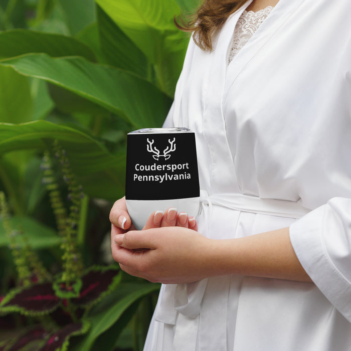 Black Coudersport PA Wine Tumbler