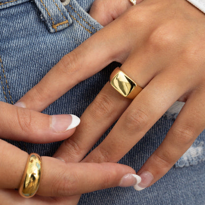 Large Square Signet Ring