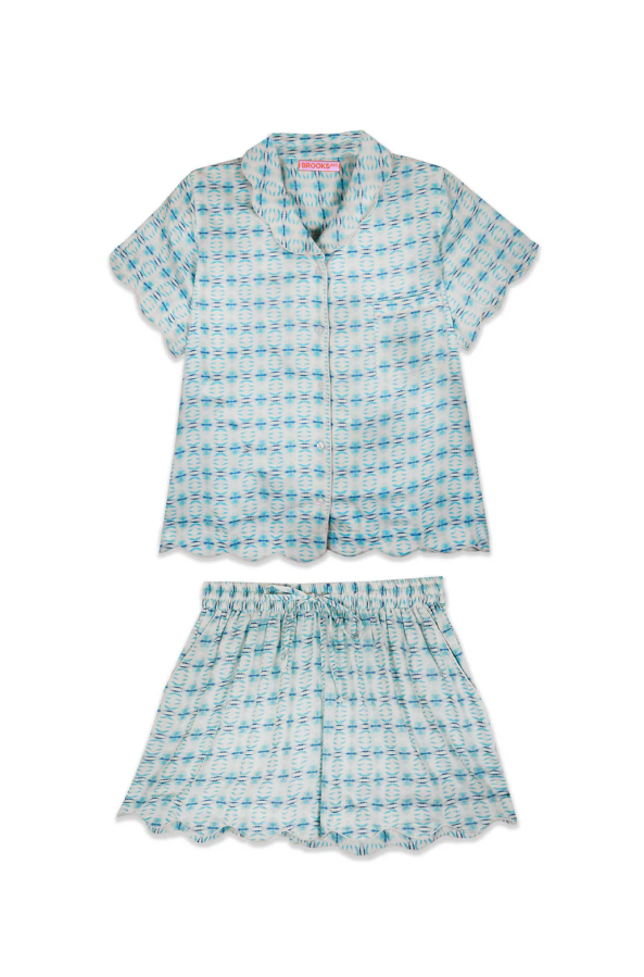 Brooks Avenue Cameron Blue PJ Set Loungewear in S at Wrapsody