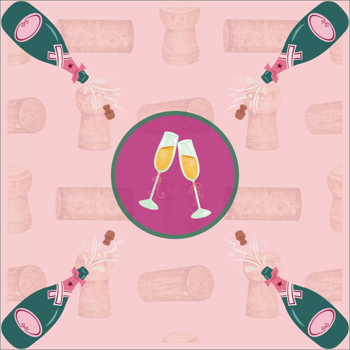 Champagne Toast Mahjong Mat