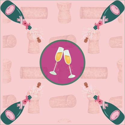 Champagne Toast Mahjong Mat