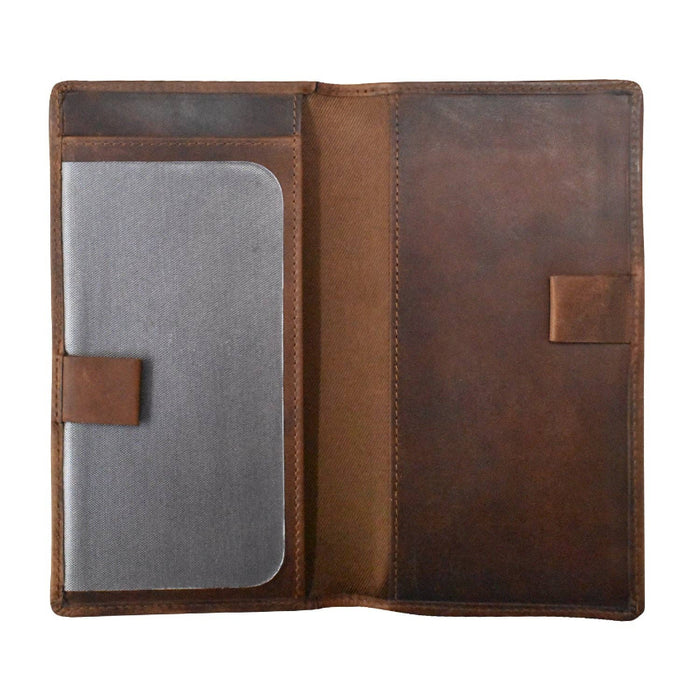 Checkbook Cover - Rustic Brown