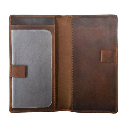 Checkbook Cover - Rustic Brown