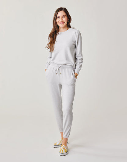Chelsea Jogger: Light Grey Heather - FINAL SALE