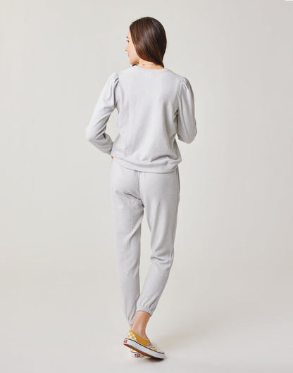 Chelsea Jogger: Light Grey Heather - FINAL SALE