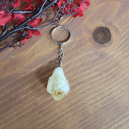 Citrine Point Keychain 4"