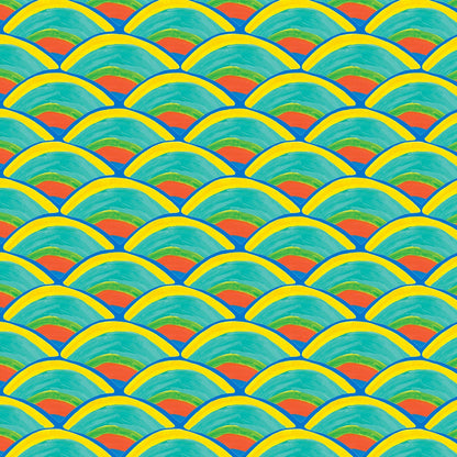 Cornflower Over The Moon Fabric