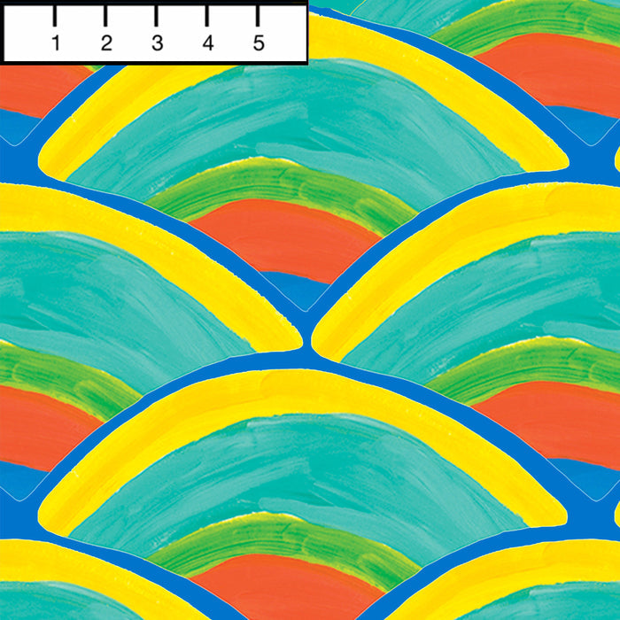 Cornflower Over The Moon Fabric