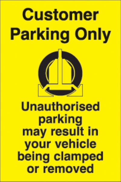 customer parking only....