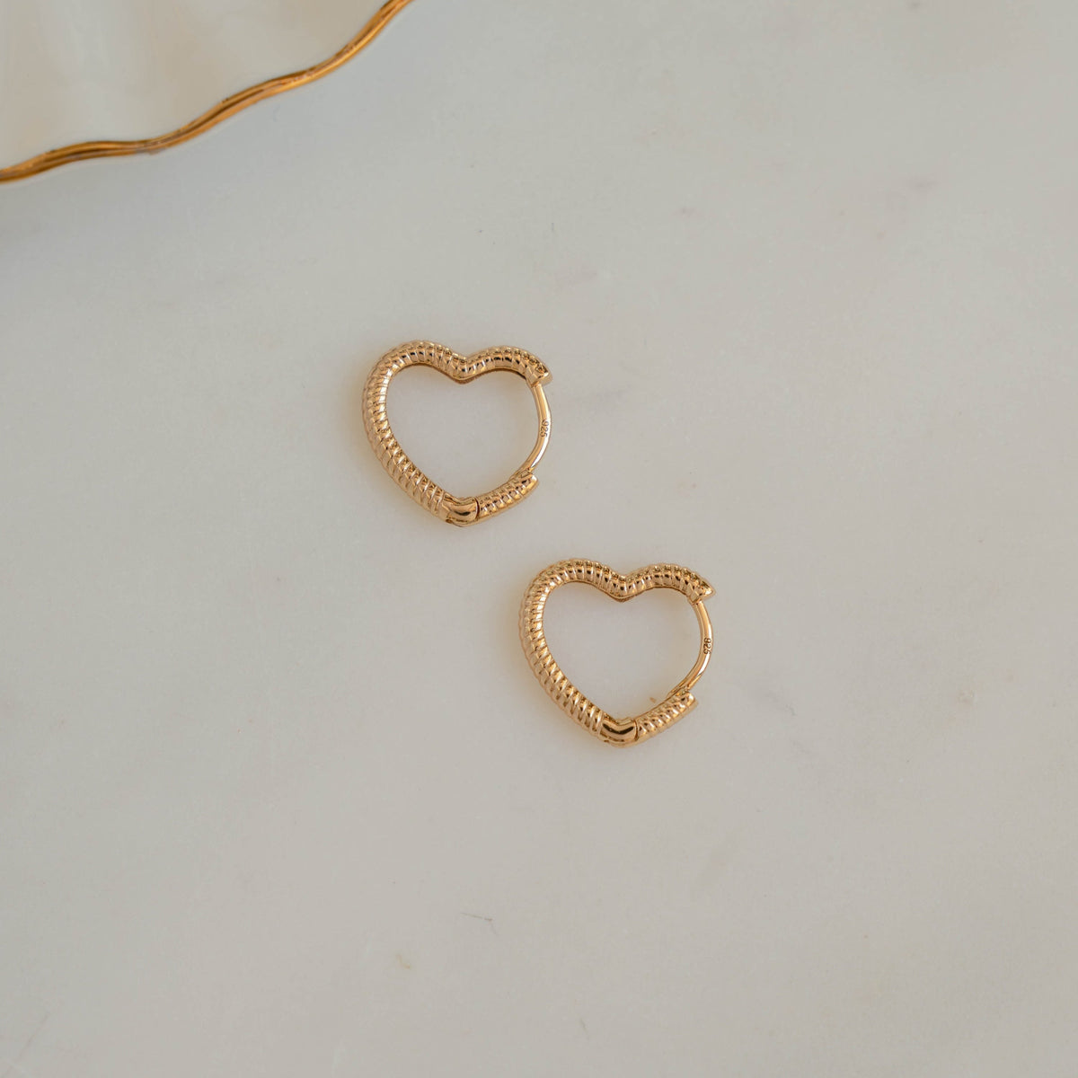 Heart Shaped Hoops