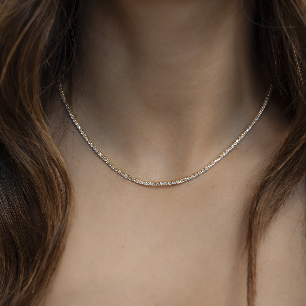 2mm Tennis Necklace