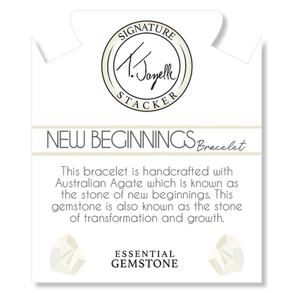 Defining Bracelet- New Beginnings Bracelet with Australian Agate Gemstones