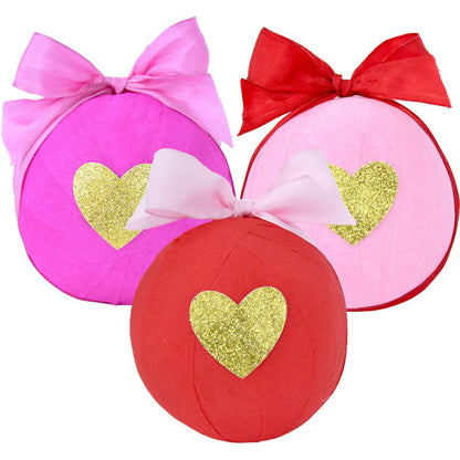 Deluxe Surprise Ball 4" - Glitter Heart