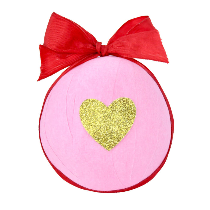 Deluxe Surprise Ball 4" - Glitter Heart