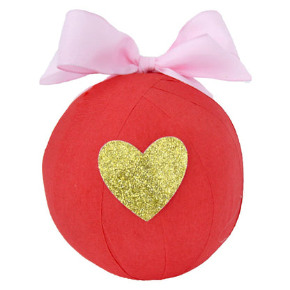 Deluxe Surprise Ball 4" - Glitter Heart