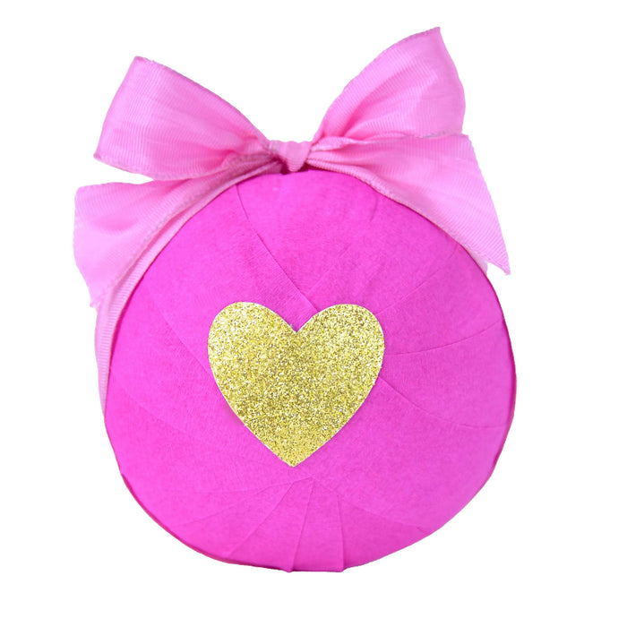 Deluxe Surprise Ball 4" - Glitter Heart