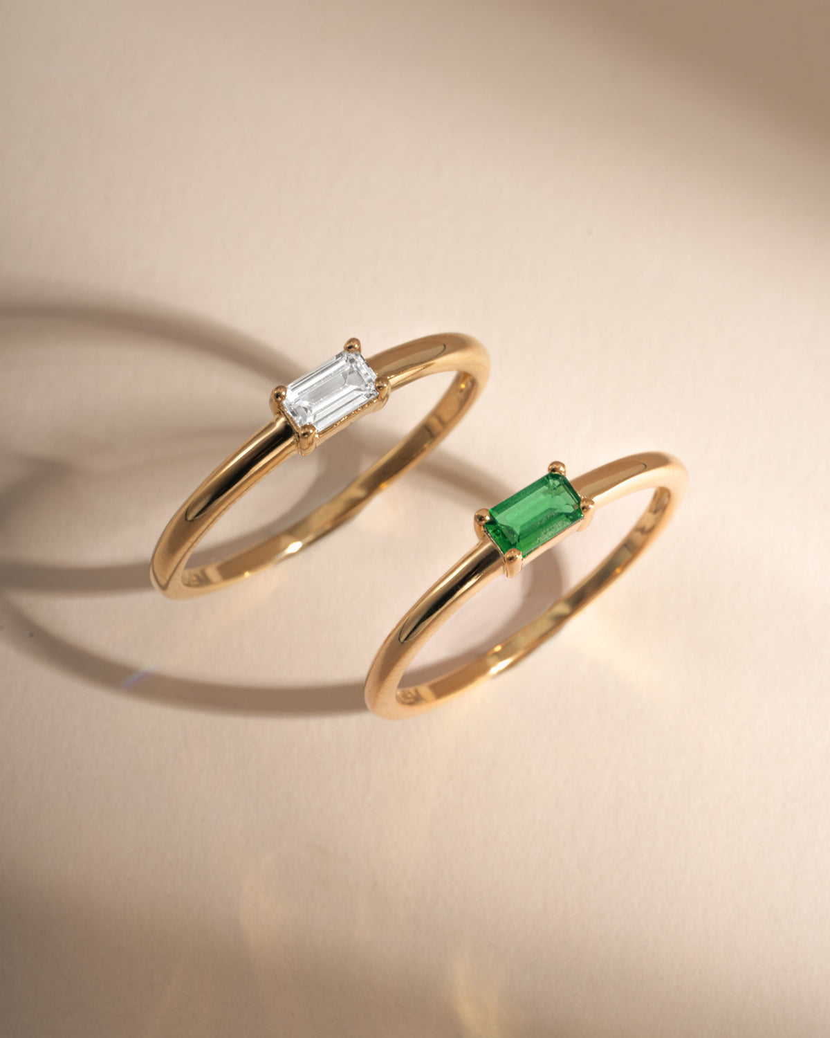 Emerald Lori Baguette Ring