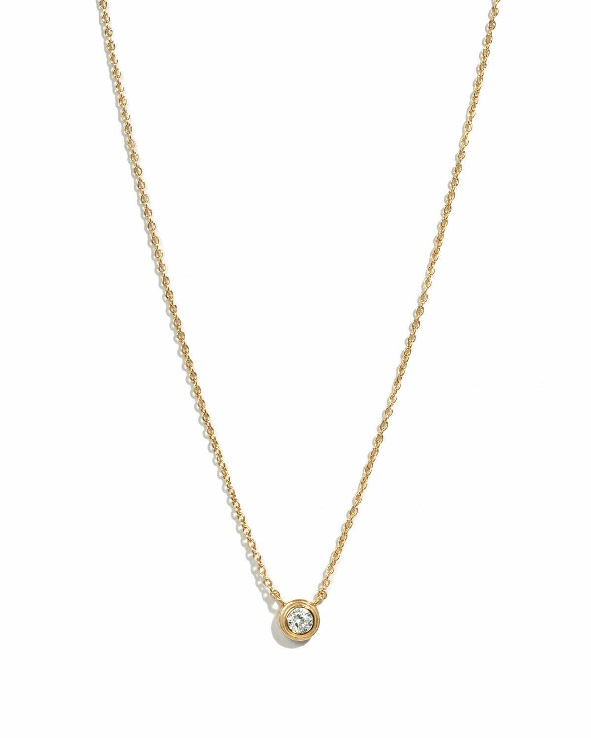 Tiny Bezel Necklace
