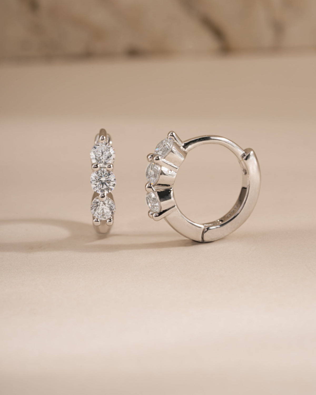 8mm Stacy Hoop Earrings