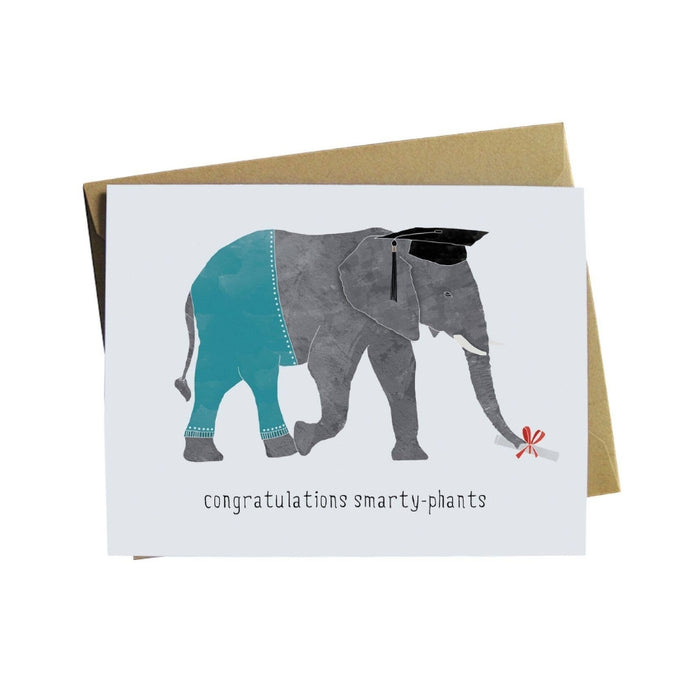 Elephant Graduation Card