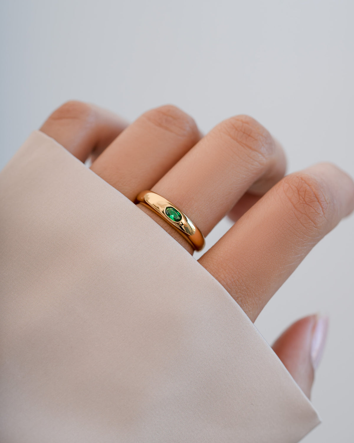 Emerald Dome Ring