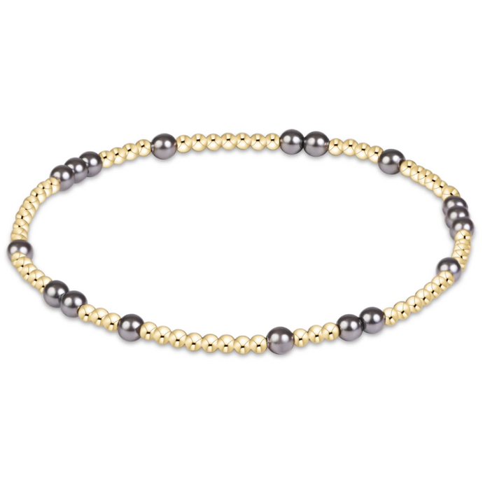 Enewton Hope Unwritten 3mm Bracelet Dark Grey Pearl Bracelets in at Wrapsody