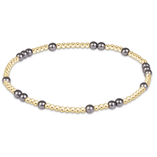 Enewton Hope Unwritten 3mm Bracelet Dark Grey Pearl Bracelets in at Wrapsody