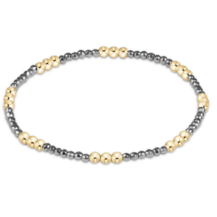 Enewton Joy 2mm Bracelet Faceted Silver Hematite Bracelets in at Wrapsody