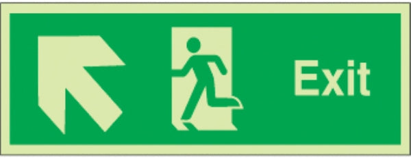 exit arrow diag up left