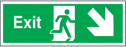exit arrow diagonal down right