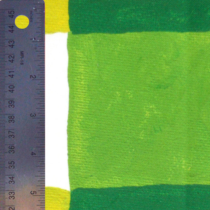 Foliage and White Buffalo Check Fabric