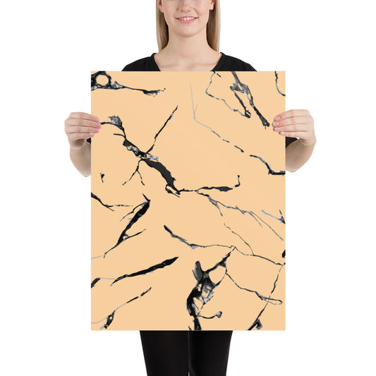 Frangipani Marble Poster 18x24