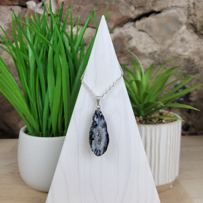 Geode Half Slice Pendant