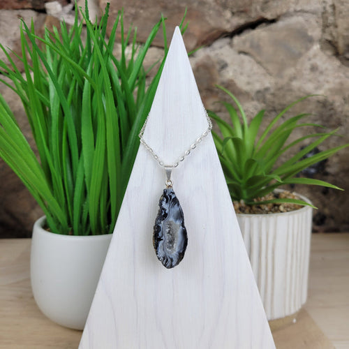 Geode Half Slice Pendant