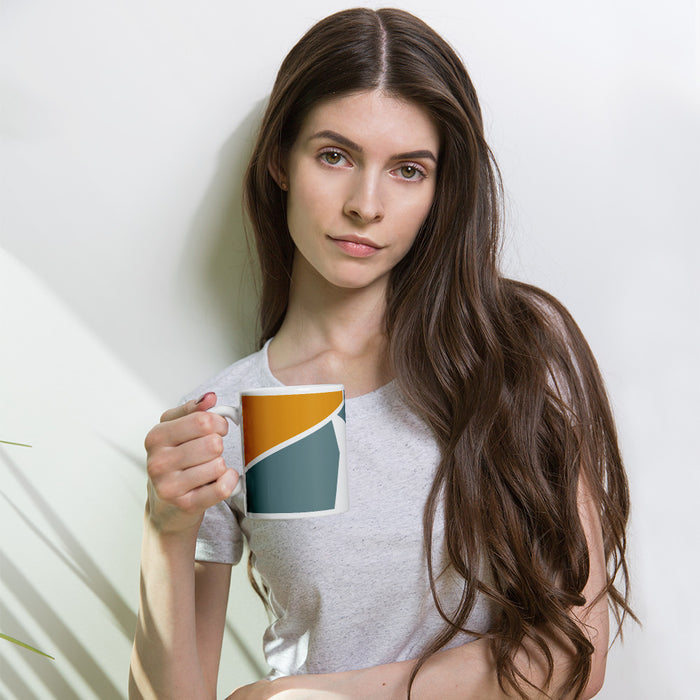 Geometric Glossy Mug