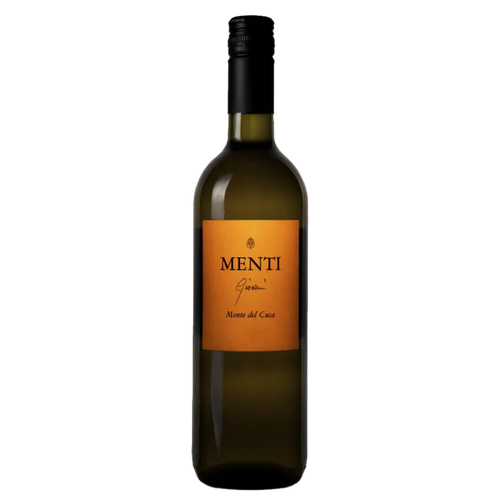 Giovanni Menti Monte del Cuca white wine bottle with label, 2020
