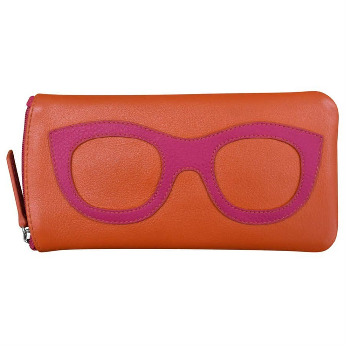 Glasses Case - Orange/Indian Pink